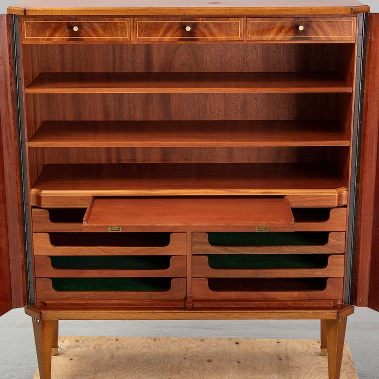 A mid 20th century mahogany veneered cabinet, Bodafors.