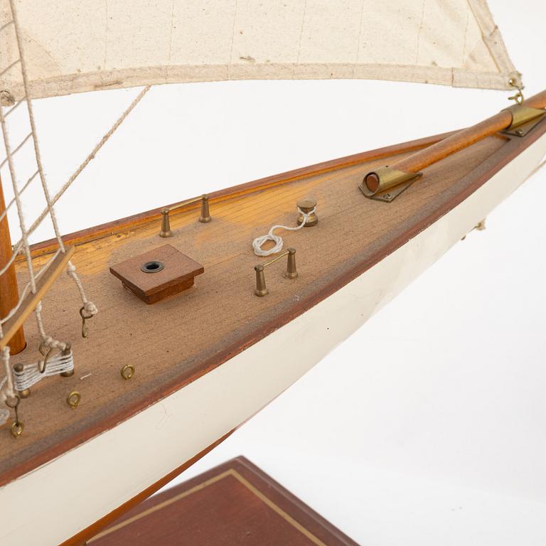 A decorative sailing boat. 20th Century.
