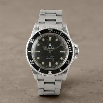 154. ROLEX, Oyster Perpetual, Submariner (200m=660ft, Swiss-T< 25), "meter first", armbandsur, 39 mm,