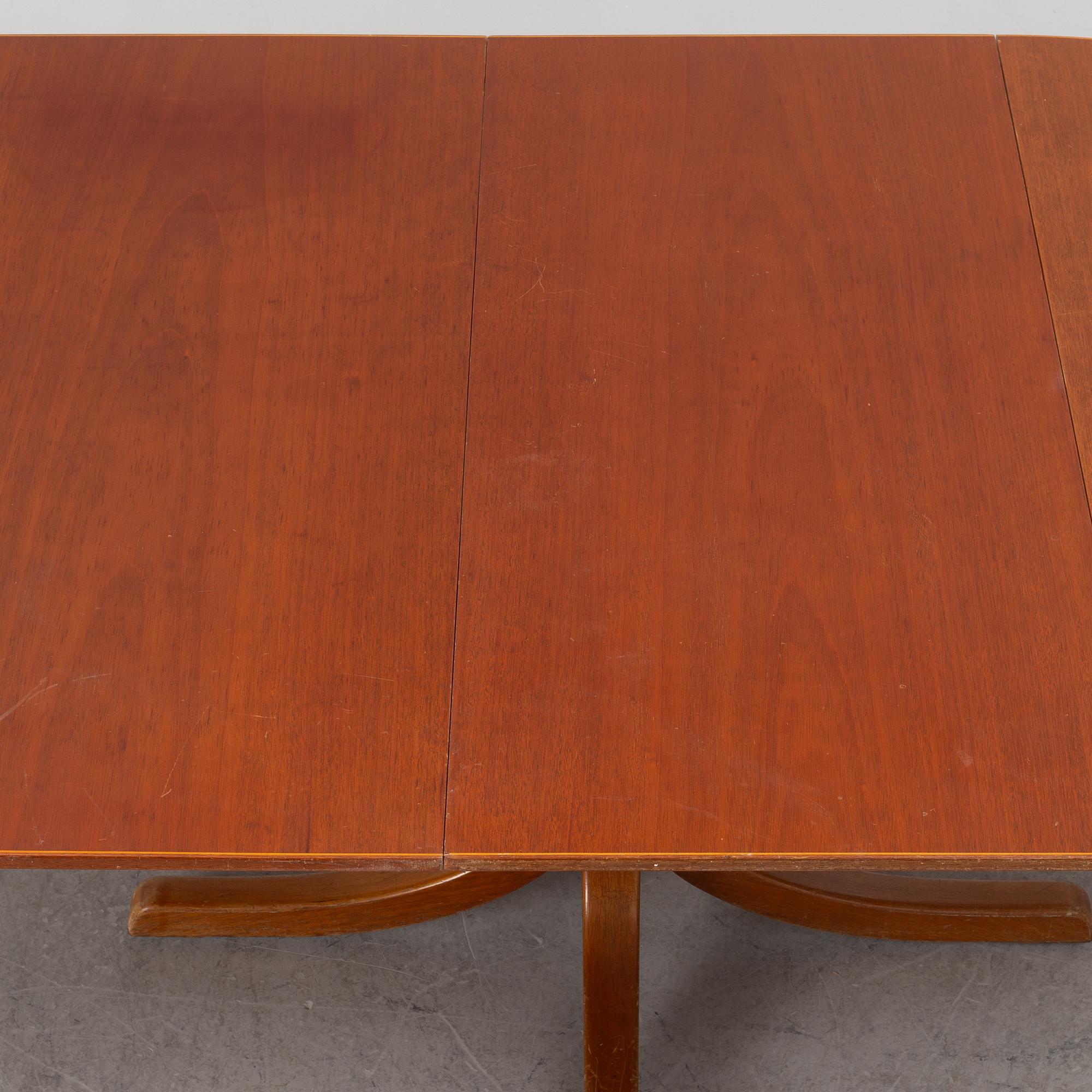 Josef Frank, a model 771 dining table, Firma Svenskt Tenn, Sweden, before 1985.