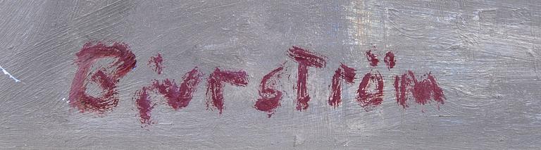 Tor Bjurström, oil on panel signed.
