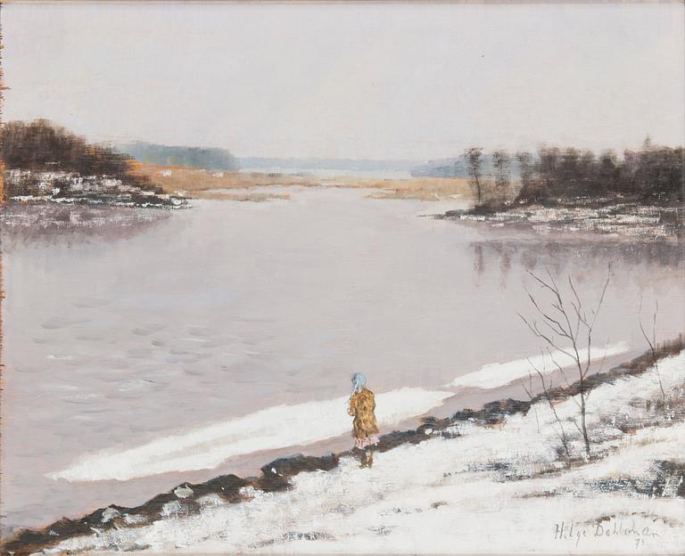 Helge Dahlman, Girl by the Water's Edge.