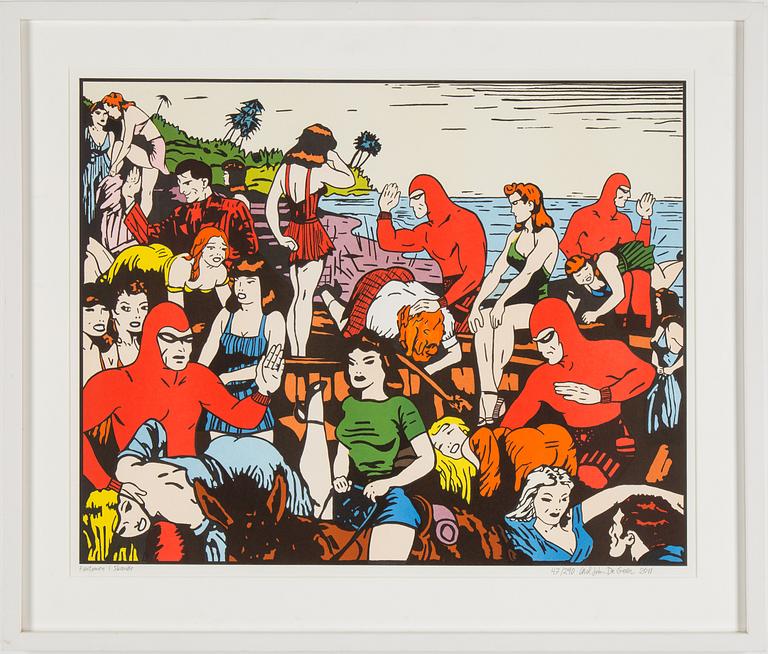 CARL JOHAN DE GEER, litografi, signerad och numrerad 47/290, daterad 2011.