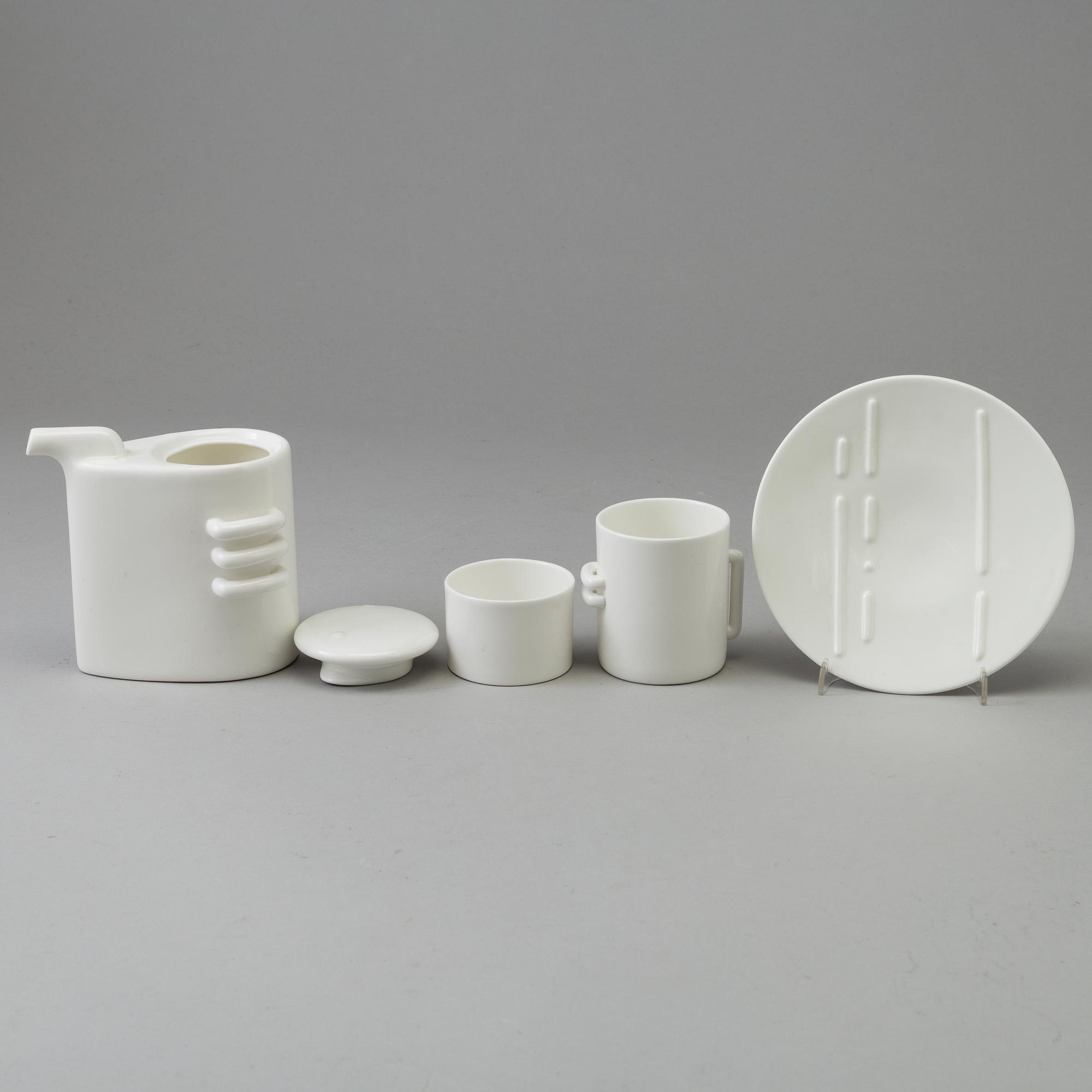 SERVIS, 7 delar, benporslin, Masato Yamamoto, "Nippon" Gustavsberg. 1970-tal.