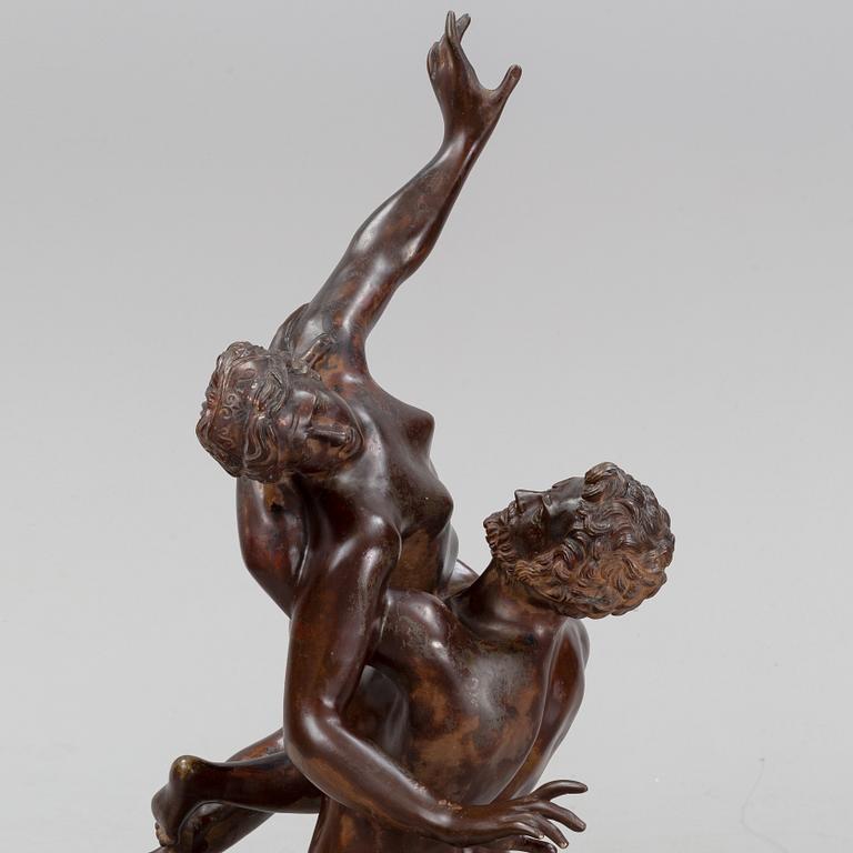 Giovanni Bologna, efter. Skulptur. Brun/röd patinerad brons, höjd 120 cm.