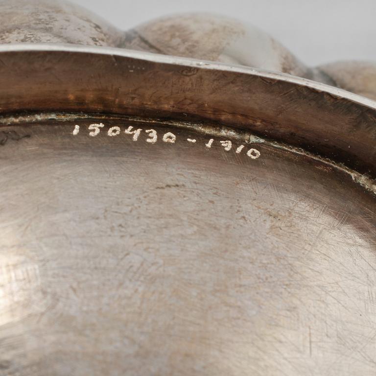 SOCKERSKÅL, silver, Estland, 1800-tal. Vikt 430 g.