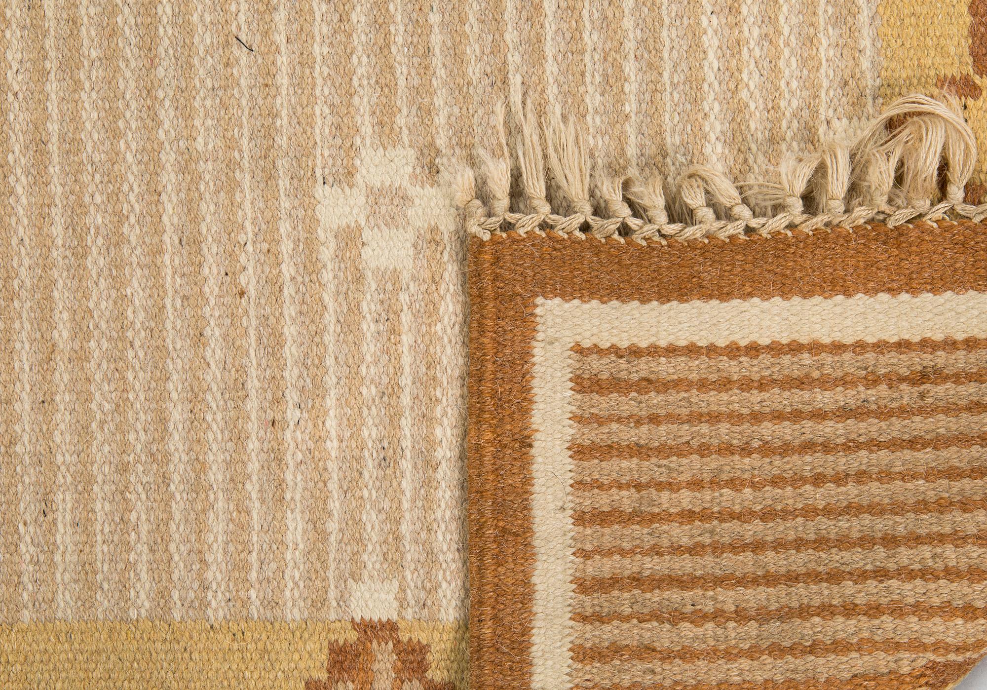 Hårgarnsmatta, 1930-tal. Ca 240 x 160 cm.