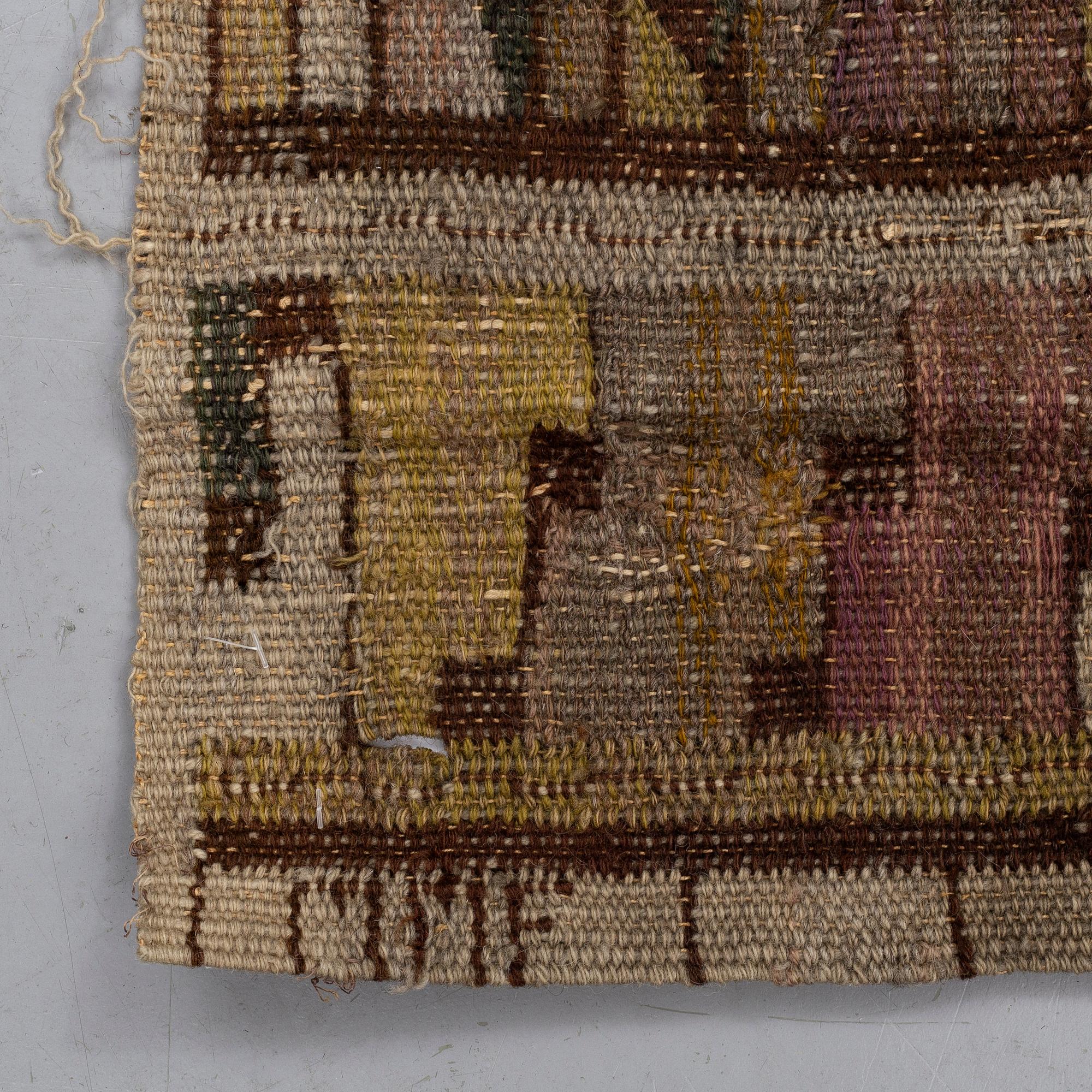 MÄRTA MÅÅS-FJETTERSTRÖM, A DRAPE, "Skära Tulpaner", rölakan, ca 258 x 156 cm, signerat MMF.