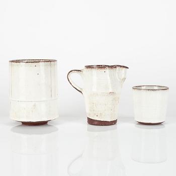 Mette Augustinus Poulsen, three vases, executed in her own studio, Risskov, Denmark.