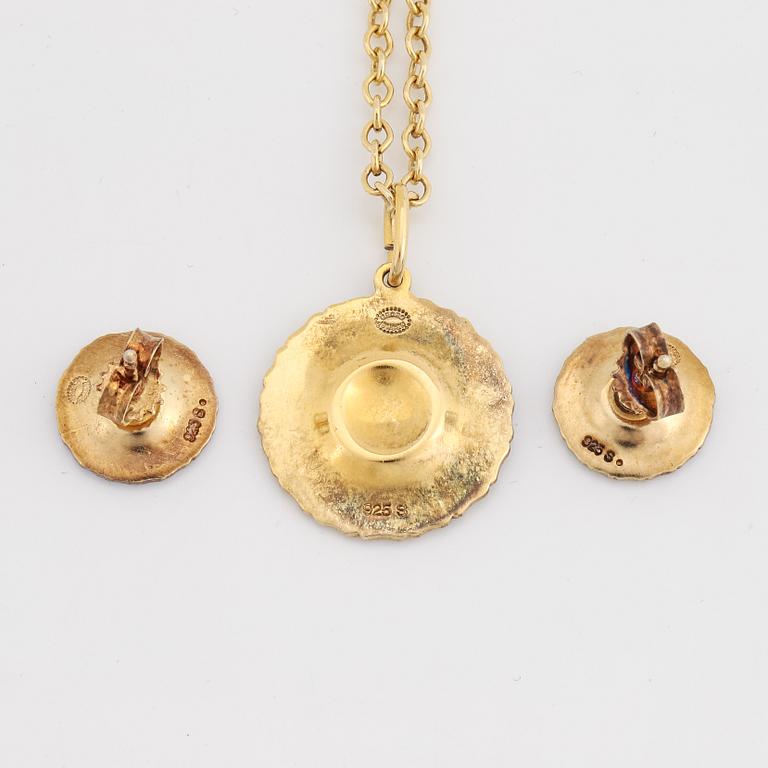 Georg Jensen, "Daisy" örhängen med collier.