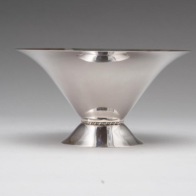 Wiwen Nilsson, a silver bowl, executed in Lund, Sweden, 1929.