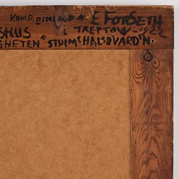 Einar Forseth, a mosaic work 'Barmhärtigheten' (The Mercy), probably an original study for the Golden Hall at the Stockholm City Hall.