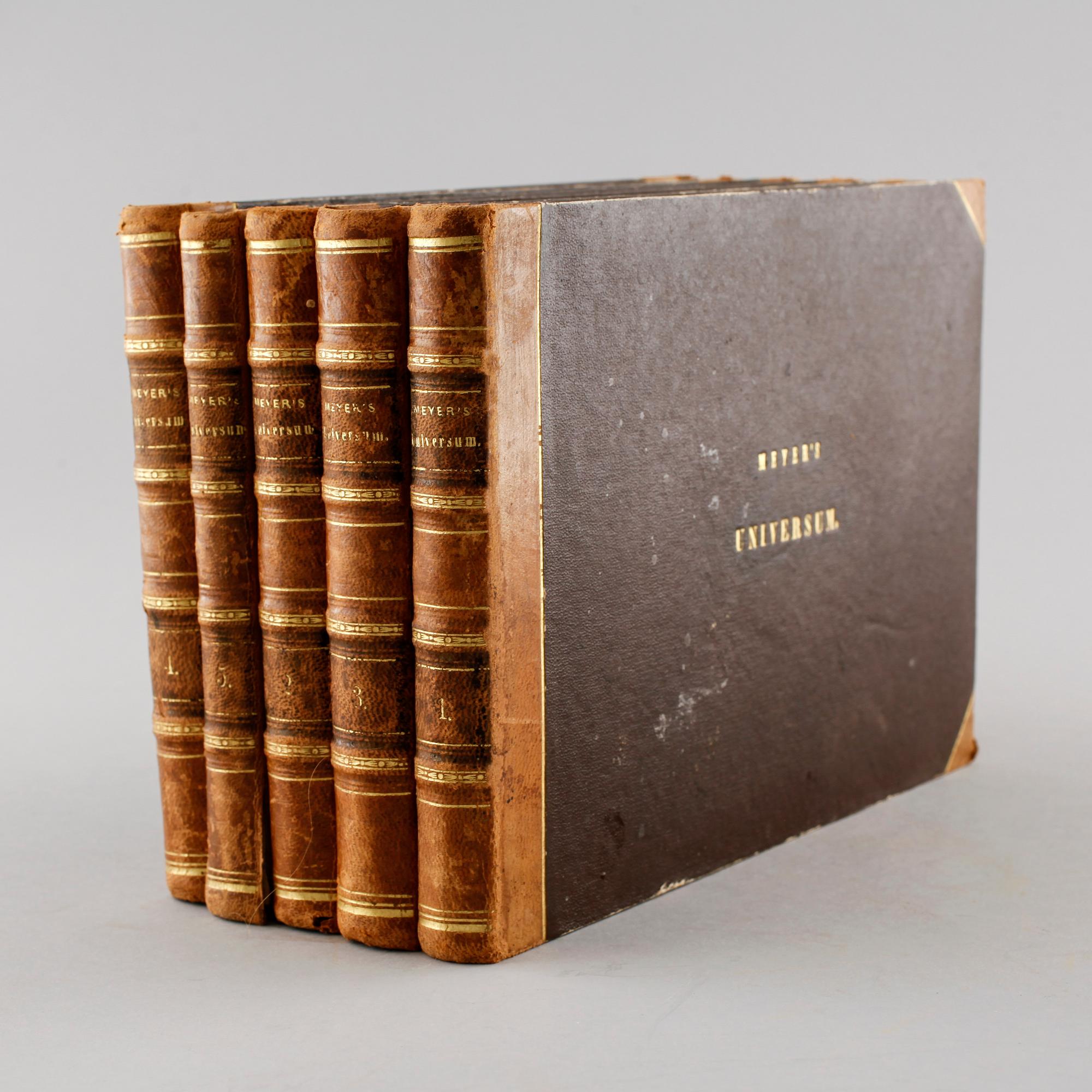 BÖCKER, 5 volymer, Meyer's Universum, Bibliographischen Institut, 1835-38.