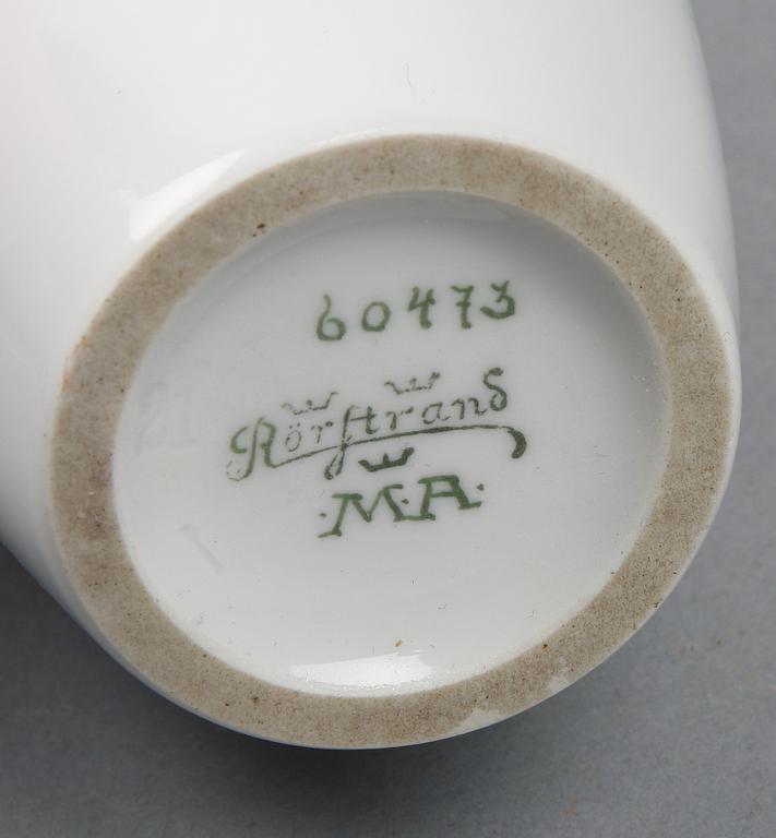 VAS, porslin, Mela Anderberg, Rörstrand. Omkring 1900.