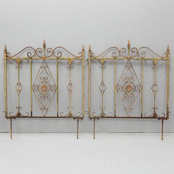 SMIDESGALLER, troligen till balkong eller terrass, 8 delar, omkring 1900.