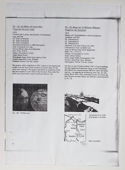 Christo & Jeanne-Claude,  "Ten million oil drums wall, project for the Suez canal".