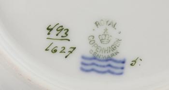 SERVISDELAR, 21 delar, porslin "Sachsisk Blomst", Royal Copenhagen.