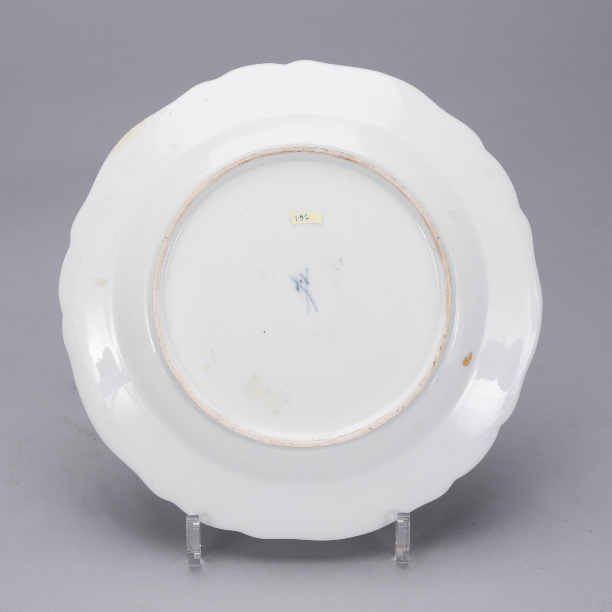 TALLRIK, porslin, Meissen, 1700-tal.