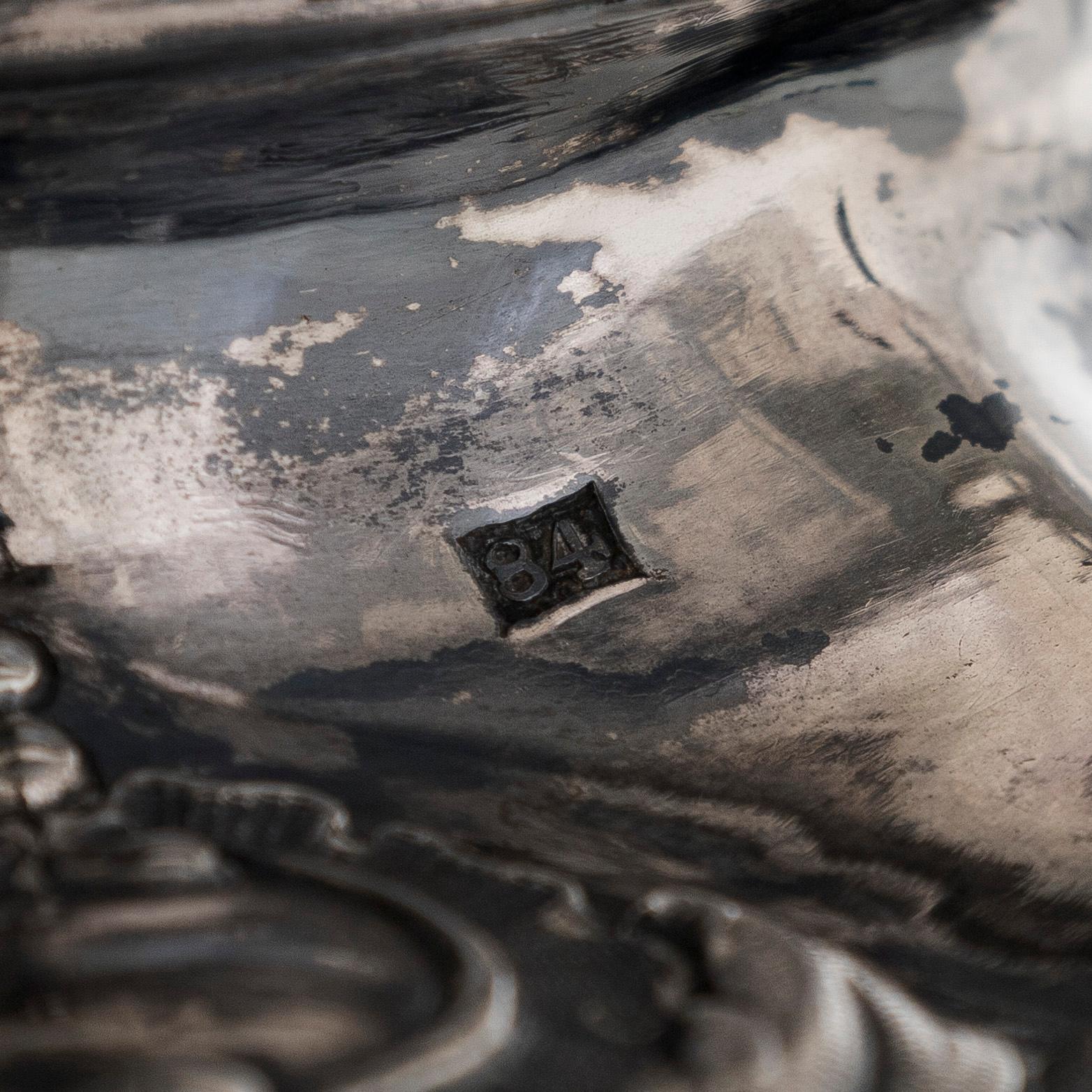 Ivan Gubkin, Kaffe- och teservis, 4 delar, silver, Moskva 1847-48.