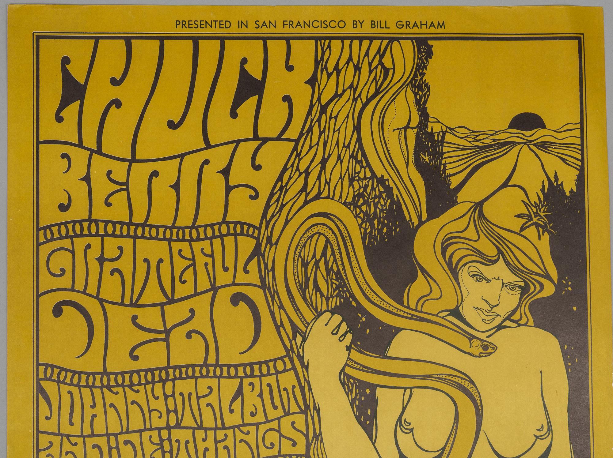 Wes Wilson, concert posters, a pair, West Coast Lithograph, 1967.