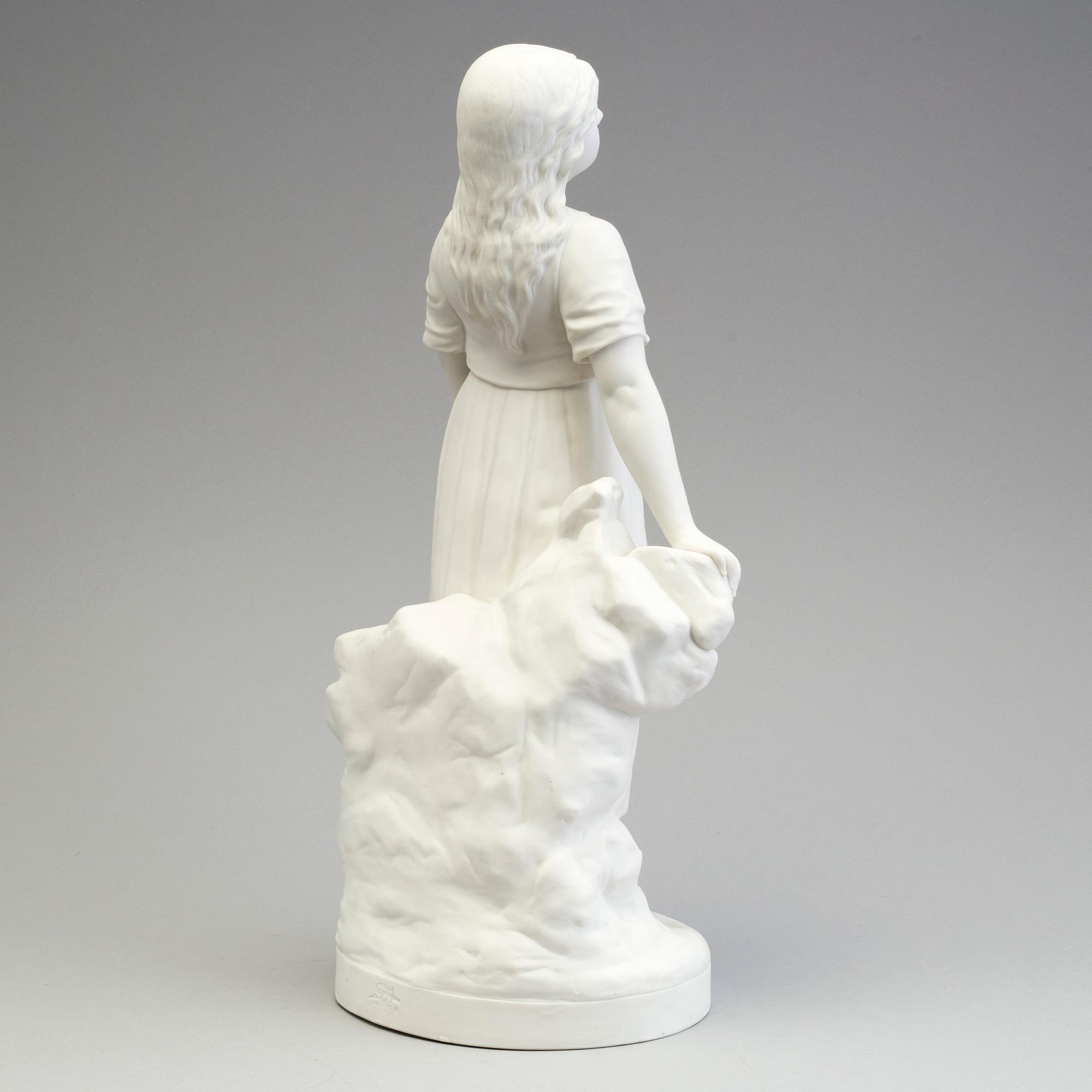 FIGUR, parian, Gustafsberg 1899.