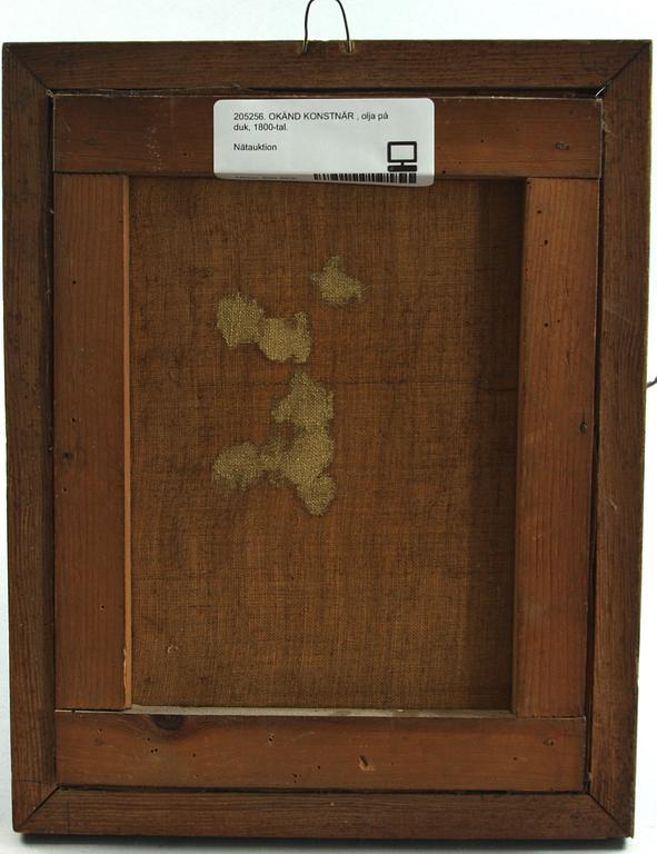 OKÄND KONSTNÄR, olja på duk, 1800-tal.