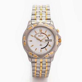 Seiko, Kinetic, wristwatch, 40 mm.