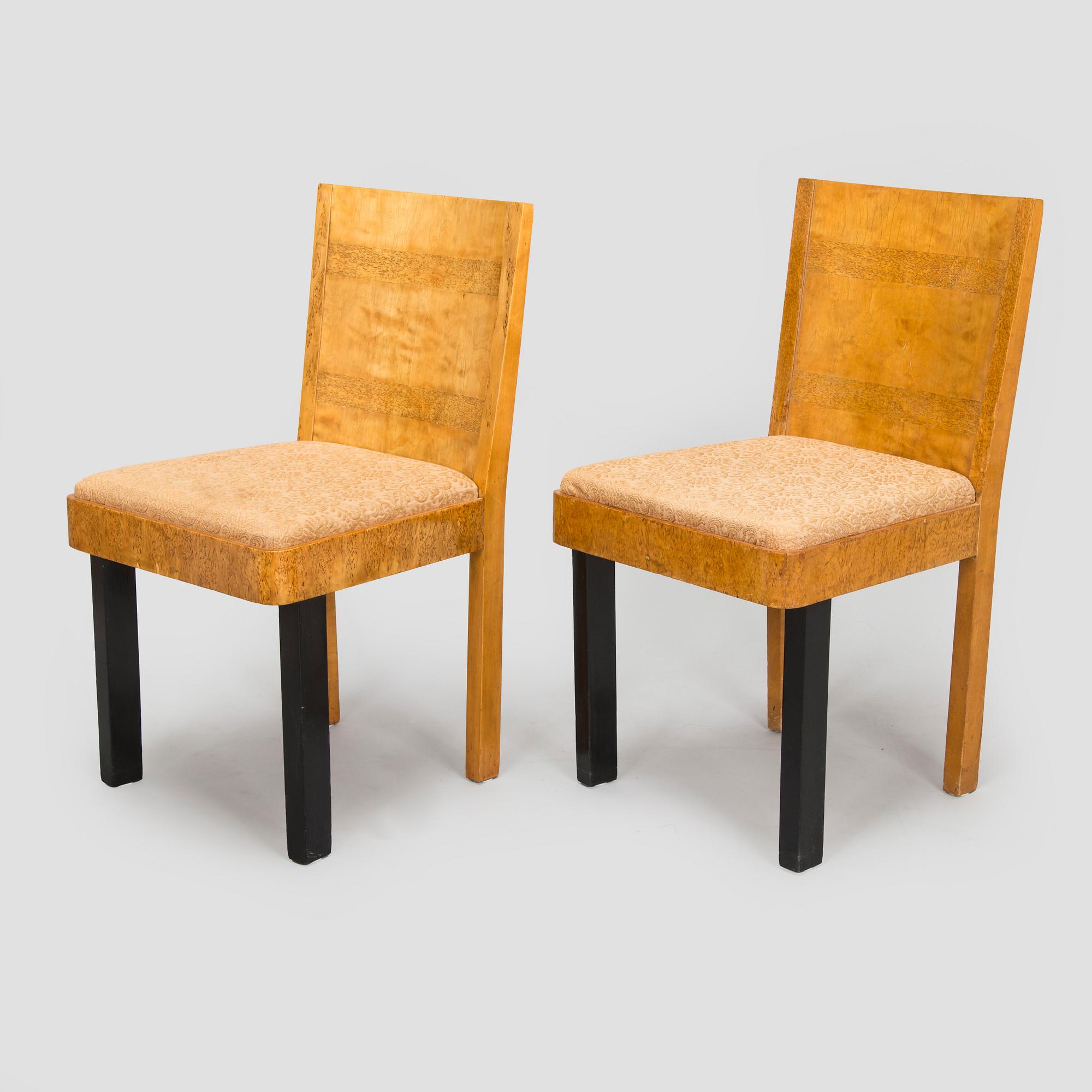 Birger Hahl, Pöytä ja tuolipari, J. Kutvosen Huonekalutehdas, Suonenjoki 1930-luku.