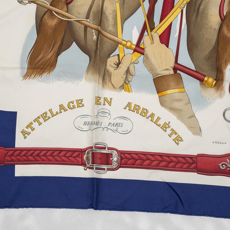 Hermès, scarf, "Attelage en Arbalète".