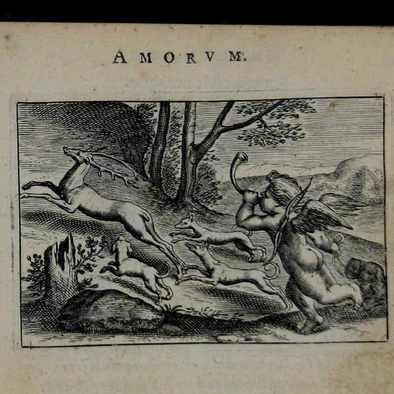 Motivet är hämtat från Emblemata aliquot selectiora amatoria från 1618 av Otto Vaenius