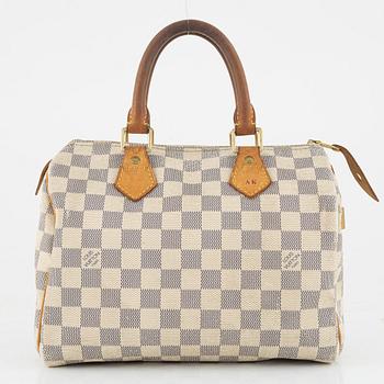 Louis Vuitton,  "Speedy 25" Damier Azur.