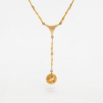 Björn Weckström, A 14K gold necklace "Pendolo". Lapponia 1999.