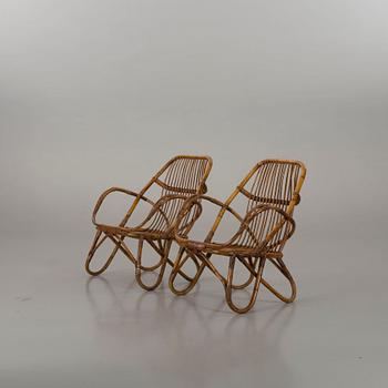 A PAIR OF ARMCHAIRS, end of 20th century.