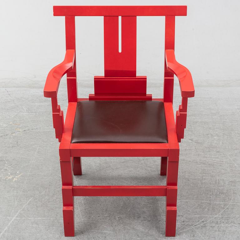 JOHN KANDELL, a 'Solitaire' armchair, Källemo AB, designed in 1988.
