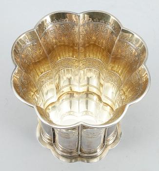 MARGARETEBÄGARE, sterlingsilver, Anderssen, Danmark. Vikt ca 265 gram. 1900-tal.