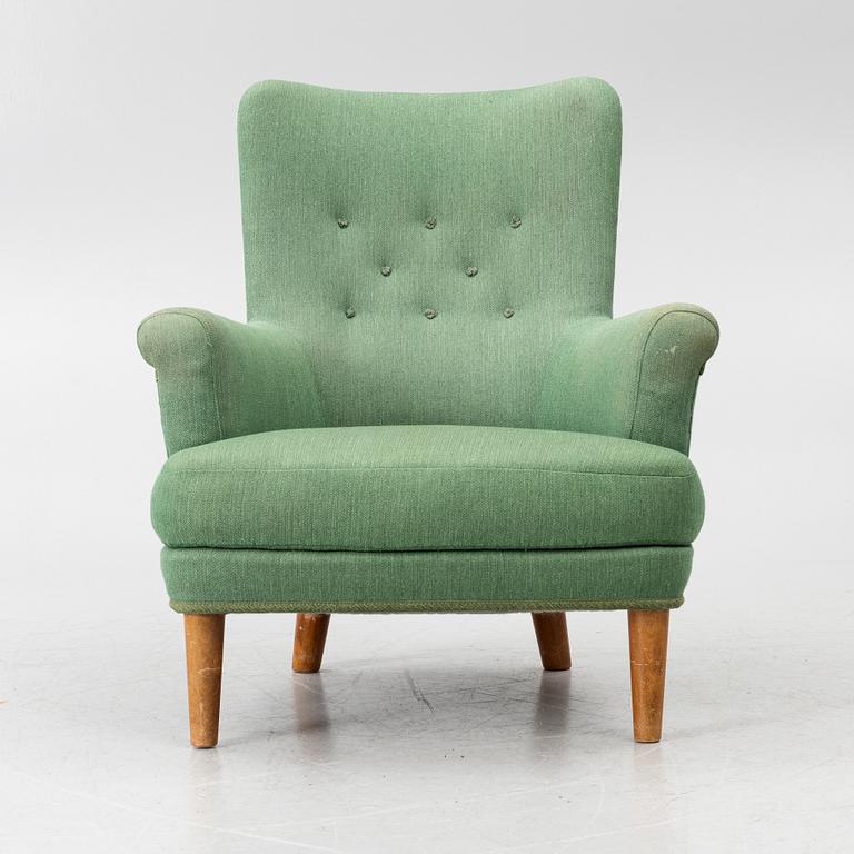 Carl Malmsten, armchair, 'Wergeland', second half of the 20th century.