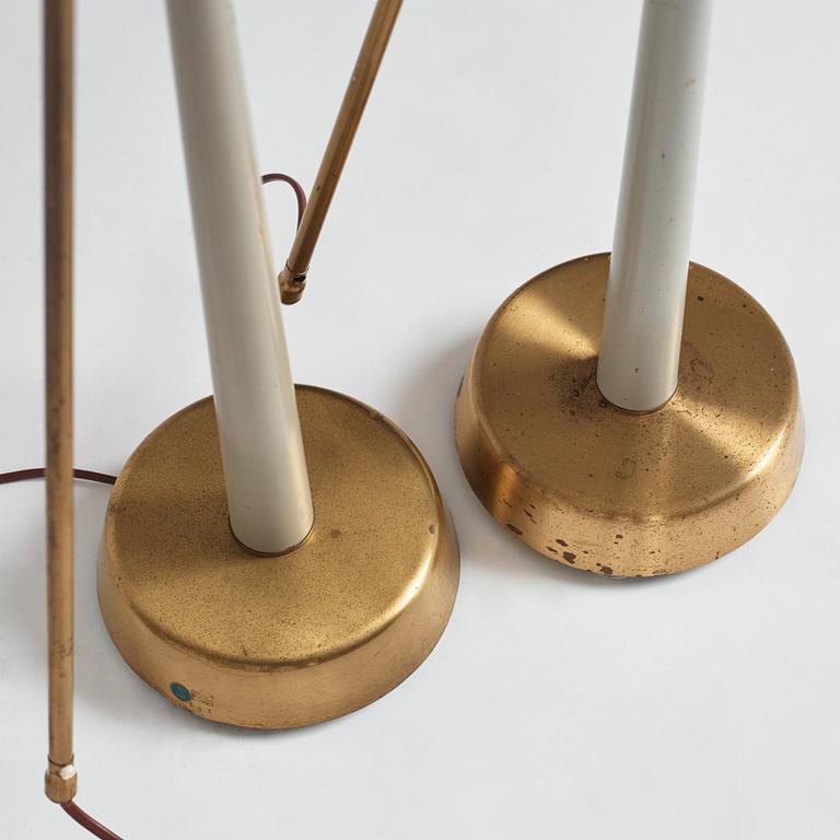 Hans Bergström, a pair of floor lamps, model " 541", ateljé Lyktan, Åhus 1940-50s.