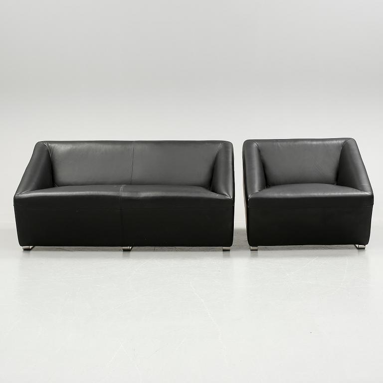 SOFFA OCH FÅTÖLJ, Italien, 2000-tal.