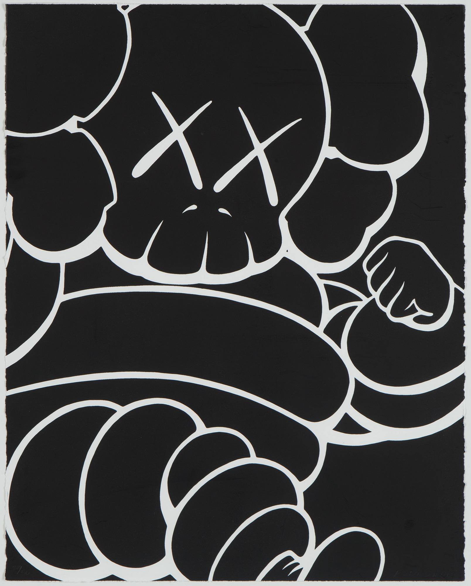 KAWS, "Running Chum", 2000, seriegraph, signed and numbered 38/50.
