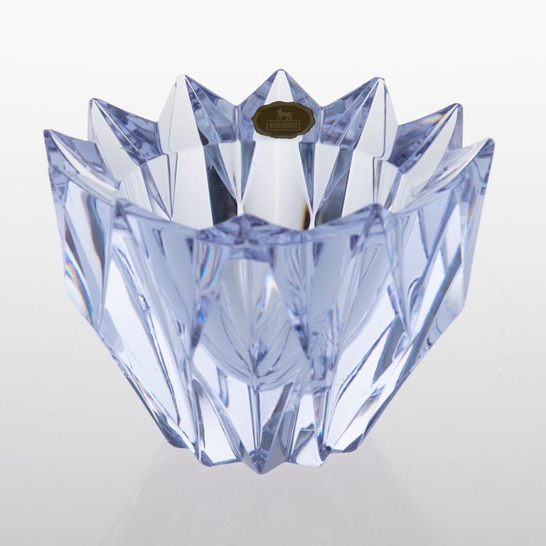 AIMO OKKOLIN,  A 'Water Lily' bowl, signed Aimo Okkolin, Riihimäen Lasi Oy.