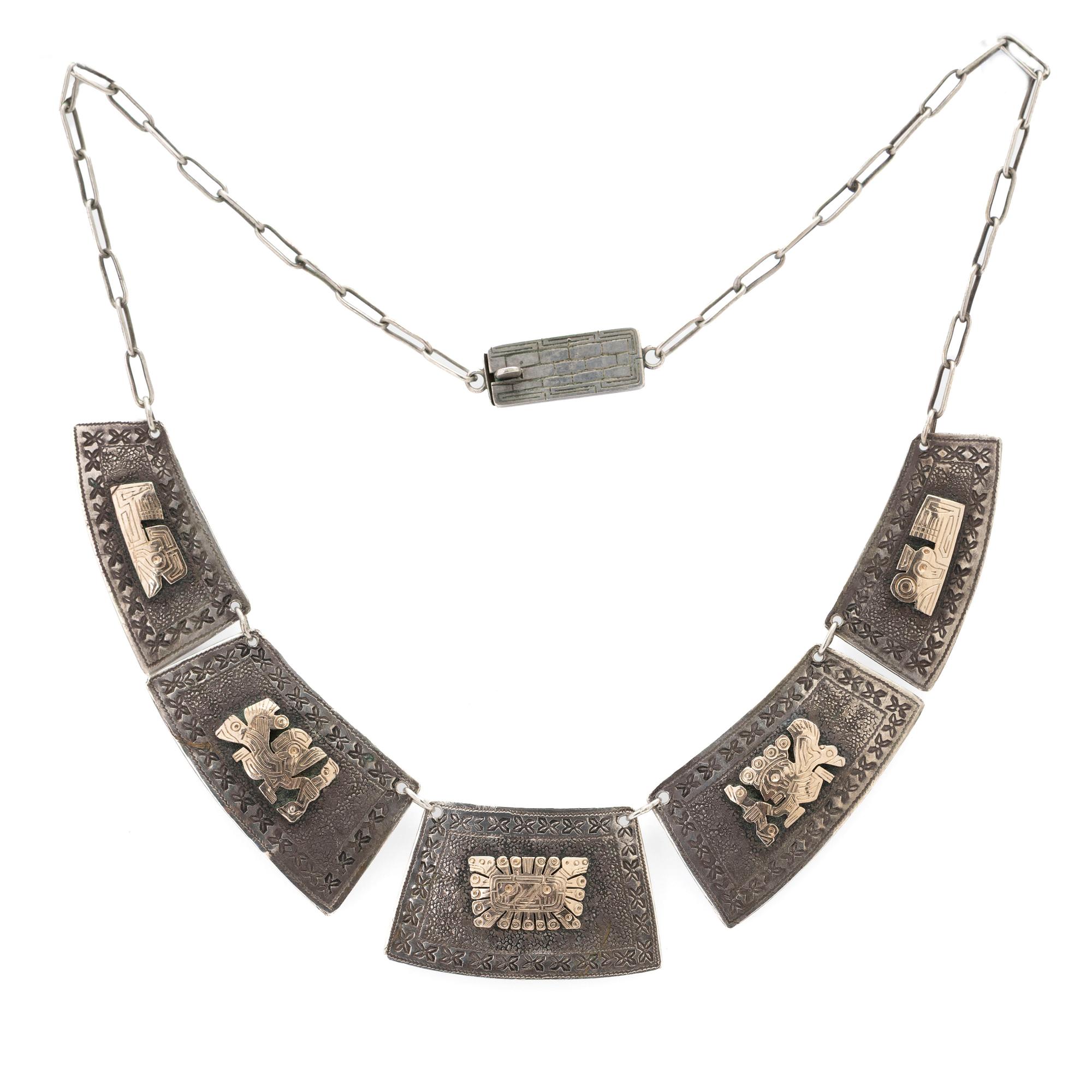 Halsband av silver, Sydamerika 1950/60-tal.