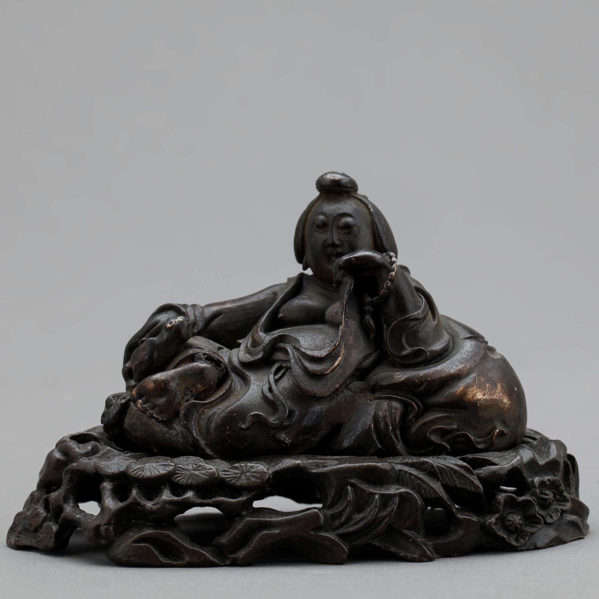 FIGURIN, brons, troligen Japan, 1900-tal.