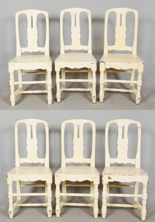 STOLAR, 6 st, barock, 1700-tal.