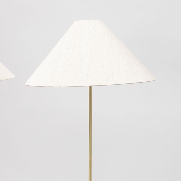 Golvlampor, ett par, Möller Armatur Eskilstuna, 1950/60-tal.