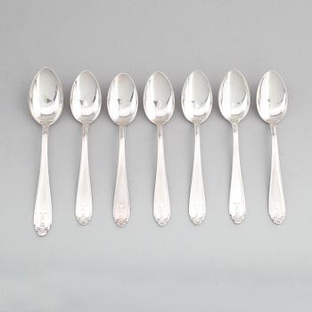 SKEDAR, 7 st, silver, "Vasa", GAB, 1900-talets första hälft. Total vikt ca 80 g.