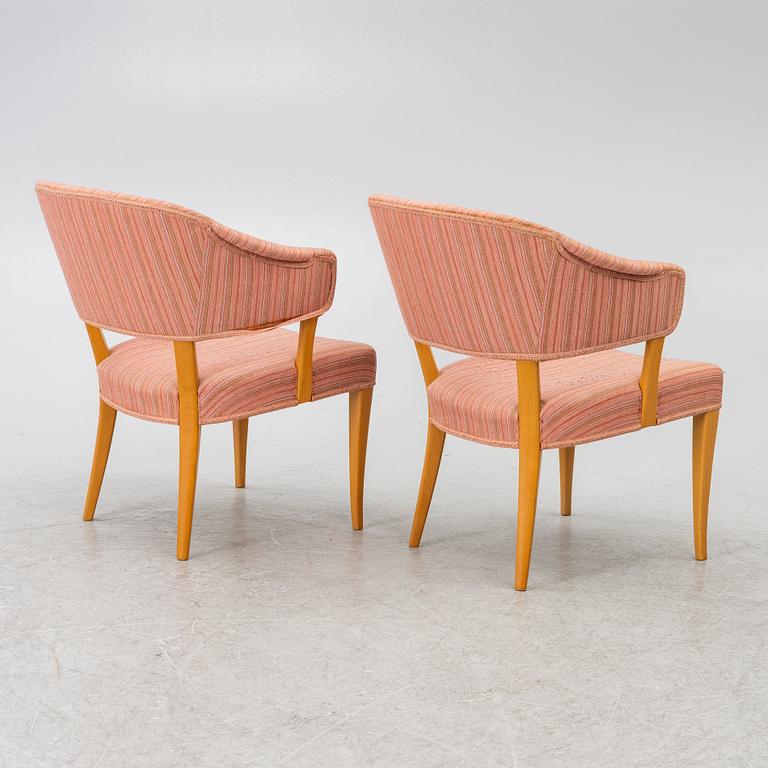 Carl Malmsten, A pair of armchairs "Lata Greven", second half of the 20th century.