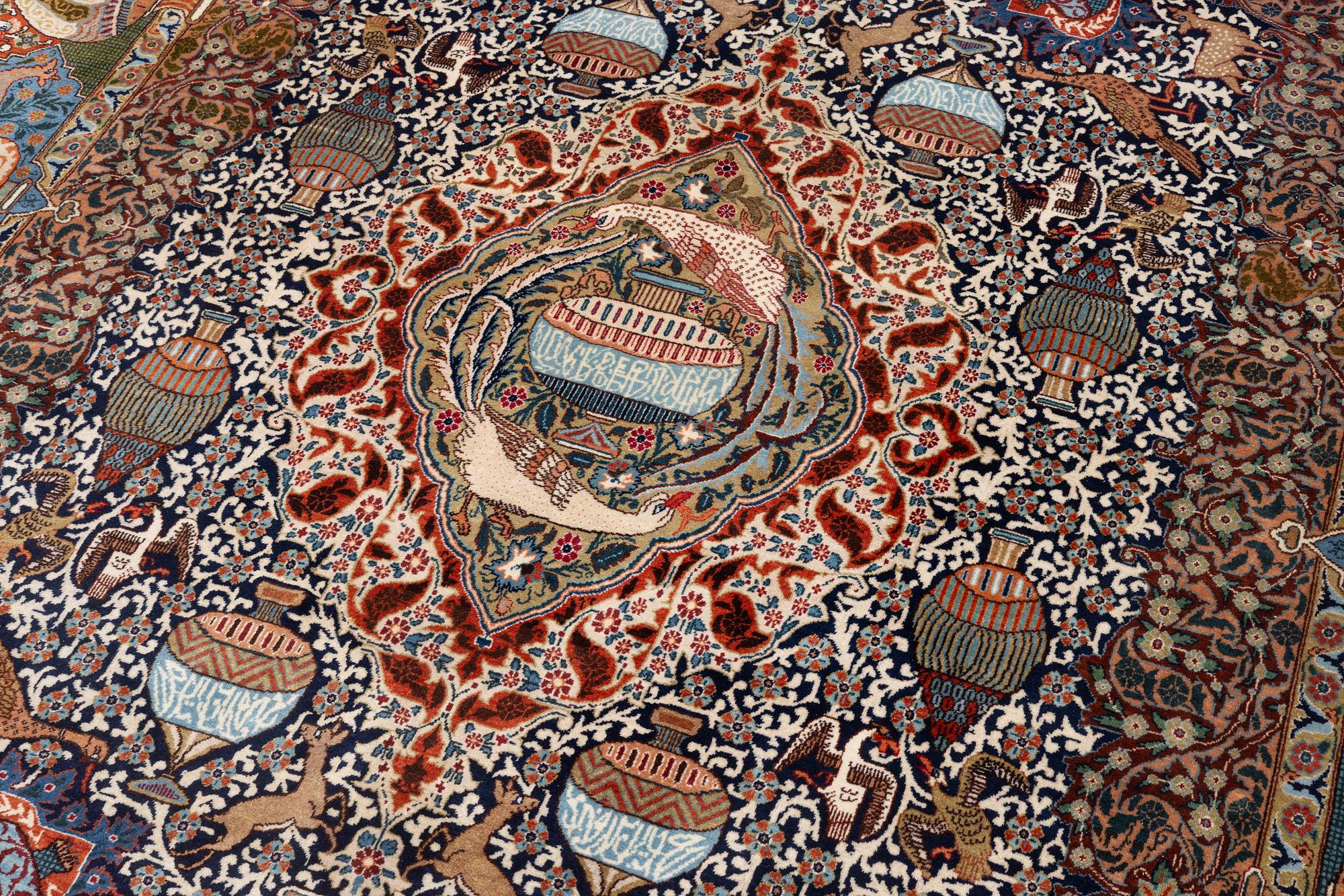 Carpet, Kashmar, approx. 390 x 290 cm.