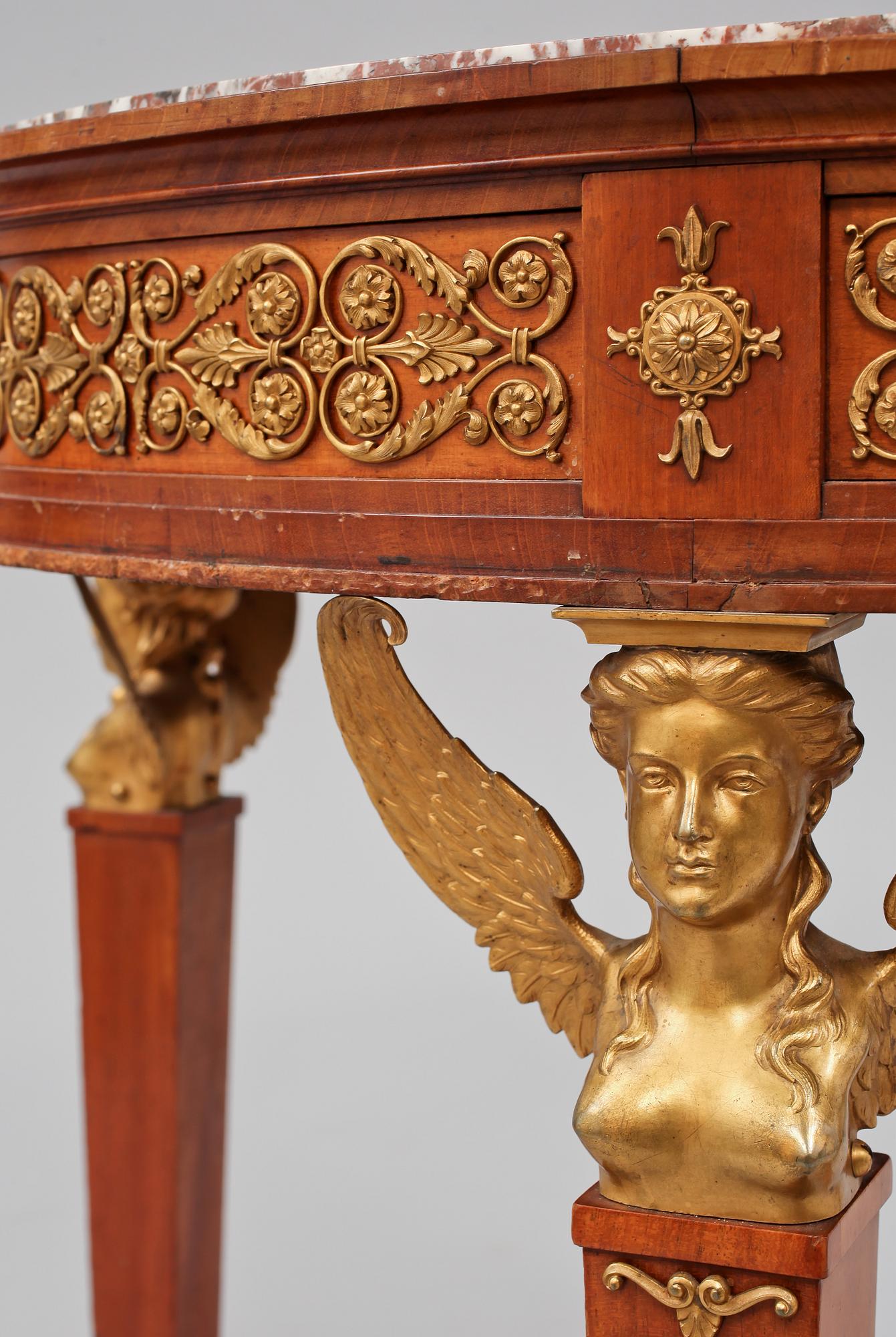 SALONGSBORD, AB Axel Beckmans Möbelfabrik, Norrköping, empire-stil, tidigt 1900-tal.