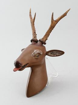 FIGUR, målat trä, 1900-talets första hälft.