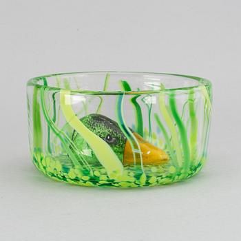 A Ernst Billgren glass bowl, for Kosta Boda.